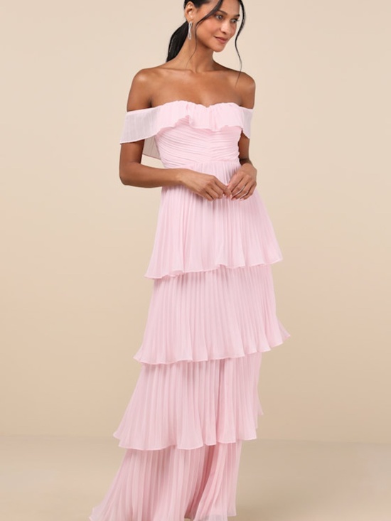 Lulus Dresses & Skirts - Lulus Always Remarkable Pink Pleated Maxi Dress-Brand new w tags- Size XS